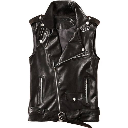 Herren faux leder motorrad - faux-leder,