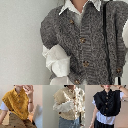 Schlanke damen strickweste mit - schlanke,